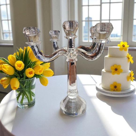 Shannon Crystal Candelabra by Godinger - Picture 11 of 16